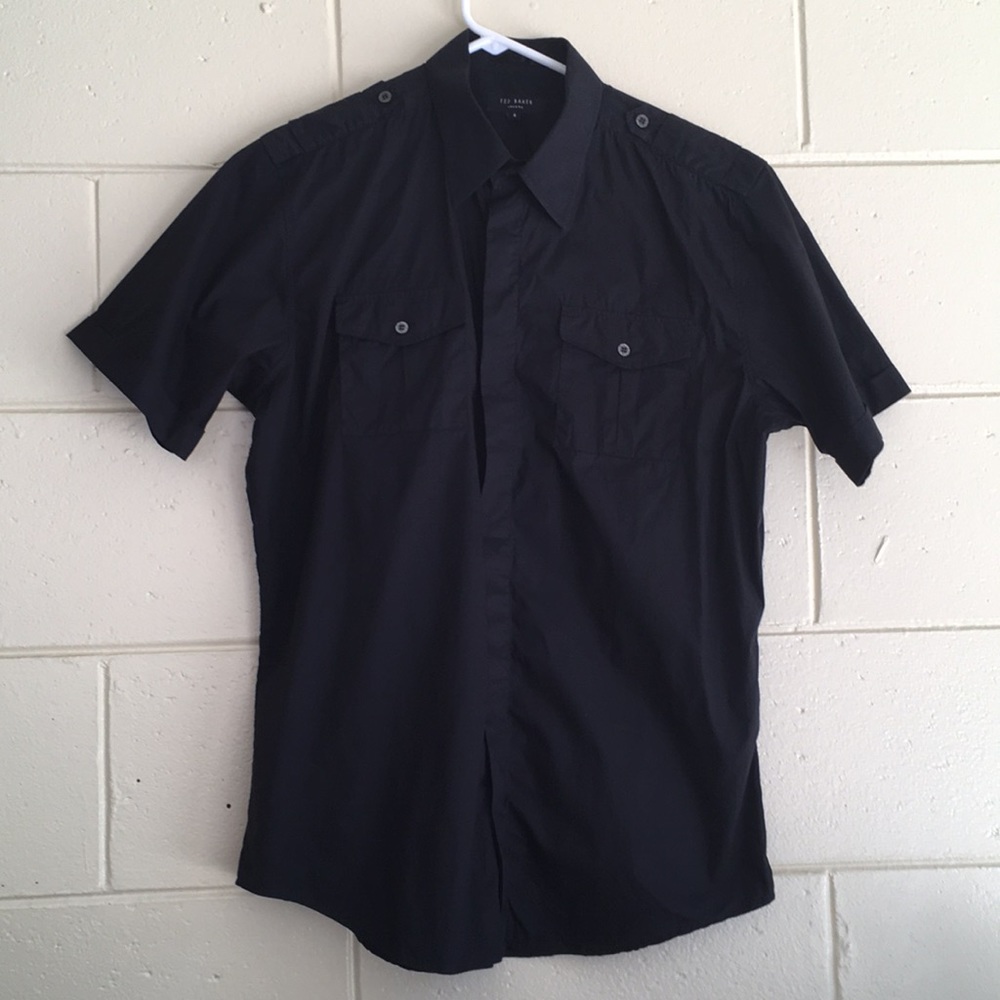 Ted Baker black shirt Sz 4